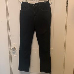 Levi’s classic mid rise skinny dark wash jeans